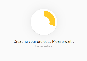 Project creation in Firebase