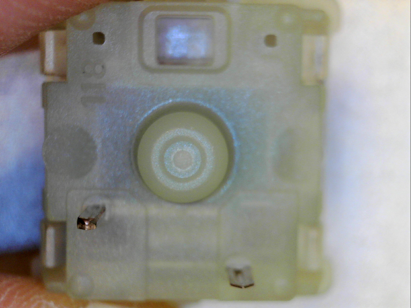 Bottom face of the cherry MX switches