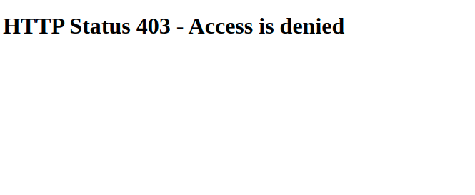 Access denied to web server root directory