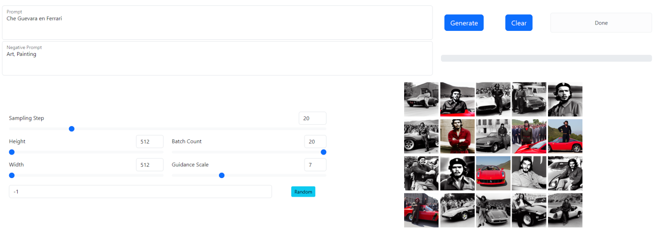 Interface web pour Stable Diffusion